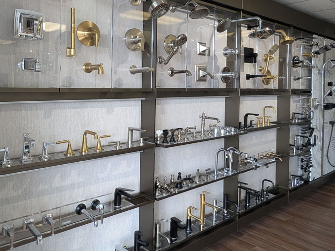 Kohler displat in the State Supply Kitchen & Bath Showroom in Ipswich MA