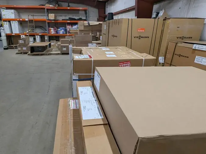 PLumbing supplies in the State Supply Ipswich warehouse